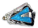 Sterling silver ring 925 with turquoise stone
